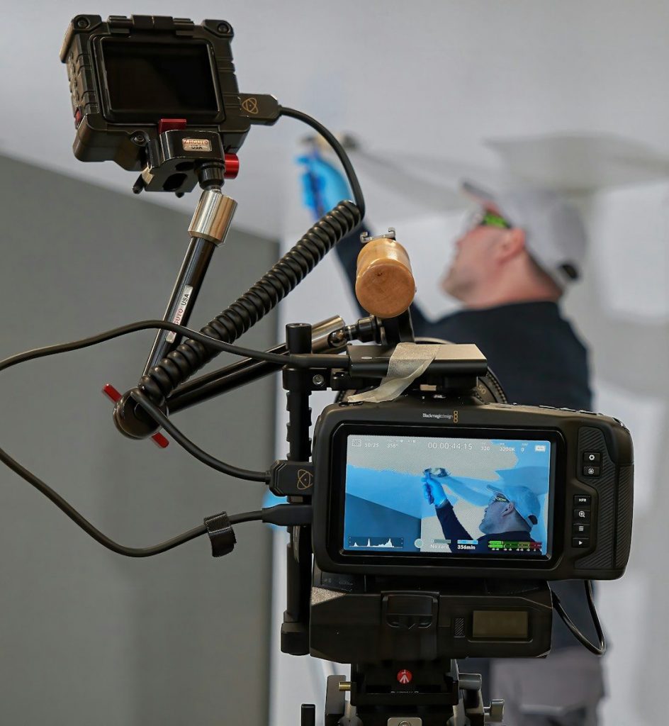 black and gray video camera